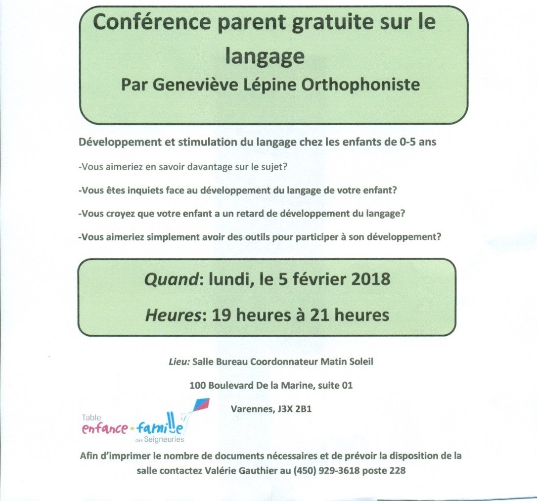 conférence langage